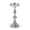 Silver Aluminum Traditional Candle Holder Set